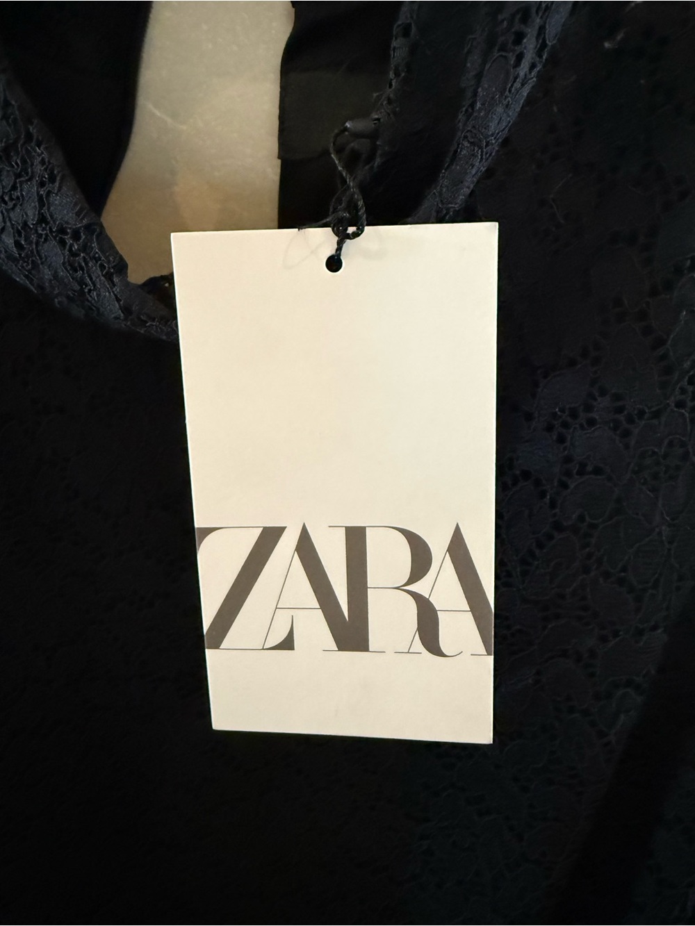 Zara Black Lace Sleeveless Dress - Picture 4 of 5